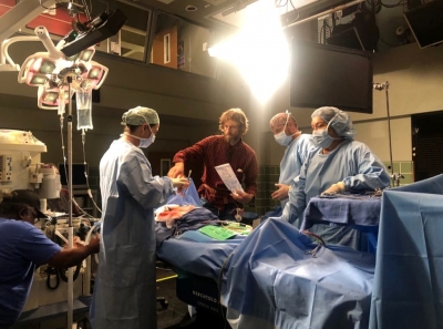 Grey's Anatomy 1506 BTS Justin Chambers Ellen Pompeo